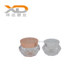 15g 30g 50g diamond shape plastic container cosmetic acrylic packaging cream jar with lids for skin care